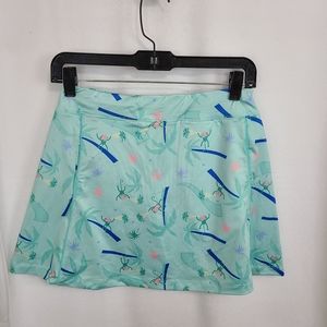 Turtles & Tees Woman's Activewear Golf Skirt, Size: XL Color: Seafoam Green